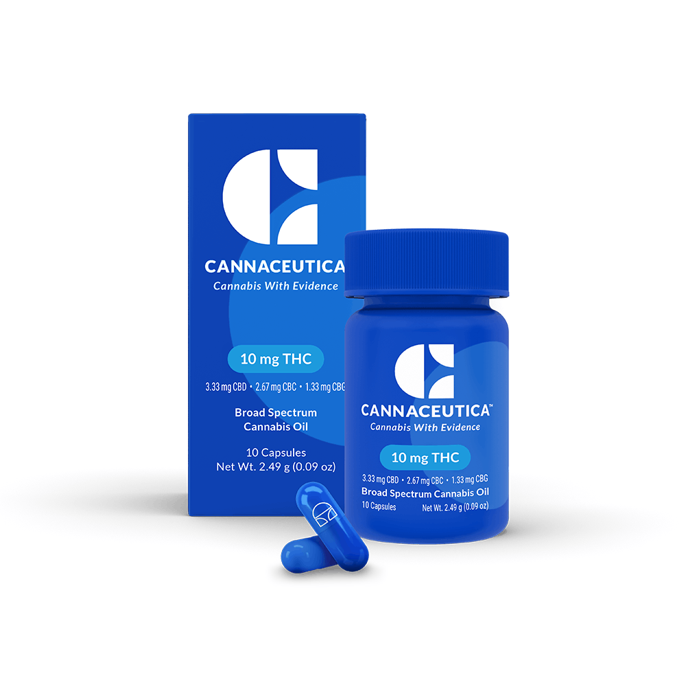 10mg THC Broad Spectrum Cannabis Oil Capsules Product Image