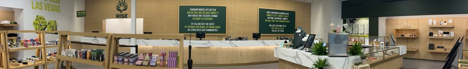 RISE Dispensary - South Rainbow In Store Panoramic