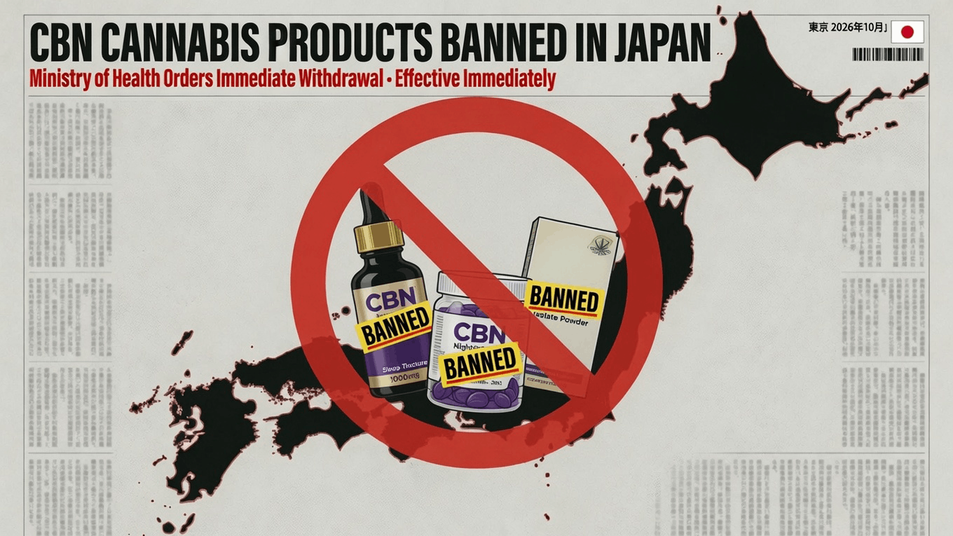 CBN Facing Total Ban in Japan as Government Tightens Rules