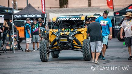 Yellow Canam Getting Pushed through Tech