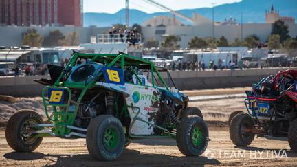 Team Hytiva Polaris RZR at Back of Field