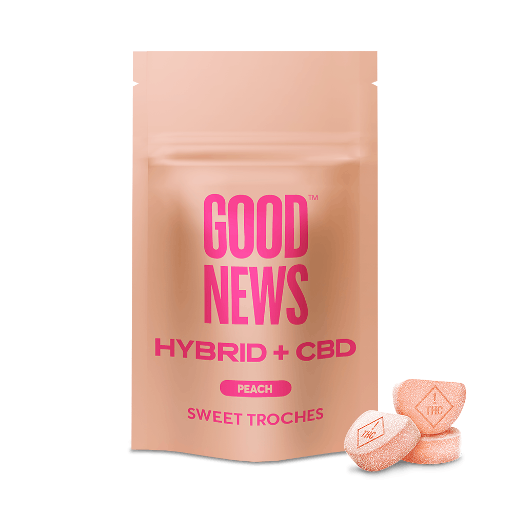 Hybrid + CBD Peach Troches Product Image