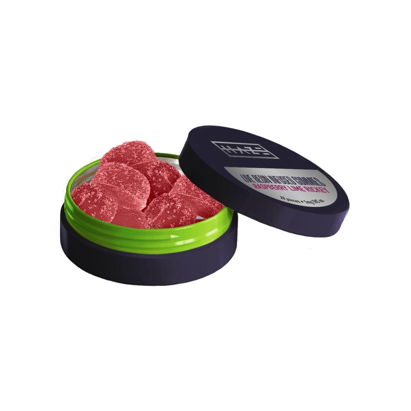 Raspberry Lime Rickey Live Resin Gummies Product Image