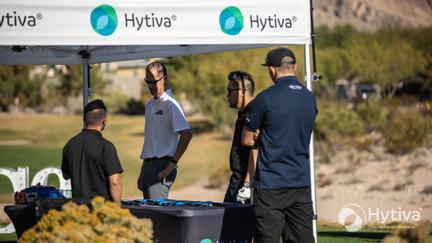 Hytiva Sponsor Booth at Hole 7 Bear's Best Las Vegas