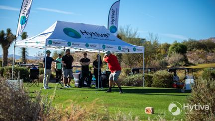 Hytiva Sponsor Booth at Hole 17 Bear's Best Las Vegas