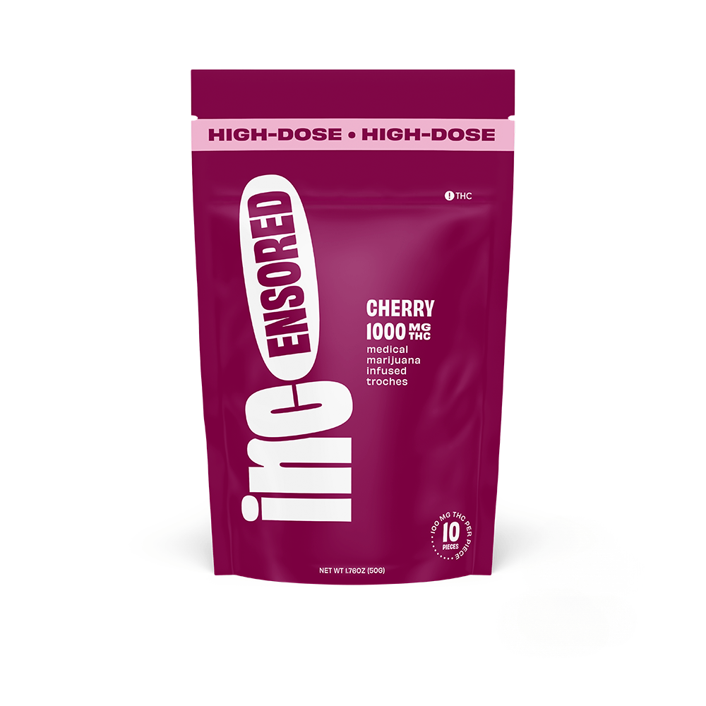 High Dose Cherry Troches 1000 mg THC Product Image