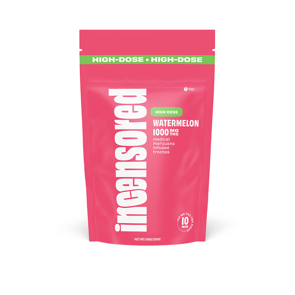 High Dose Watermelon Troches 1000mg THC Product Image