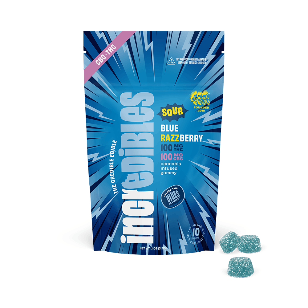Sour Blue Razzberry 1:1 Gummies Product Image