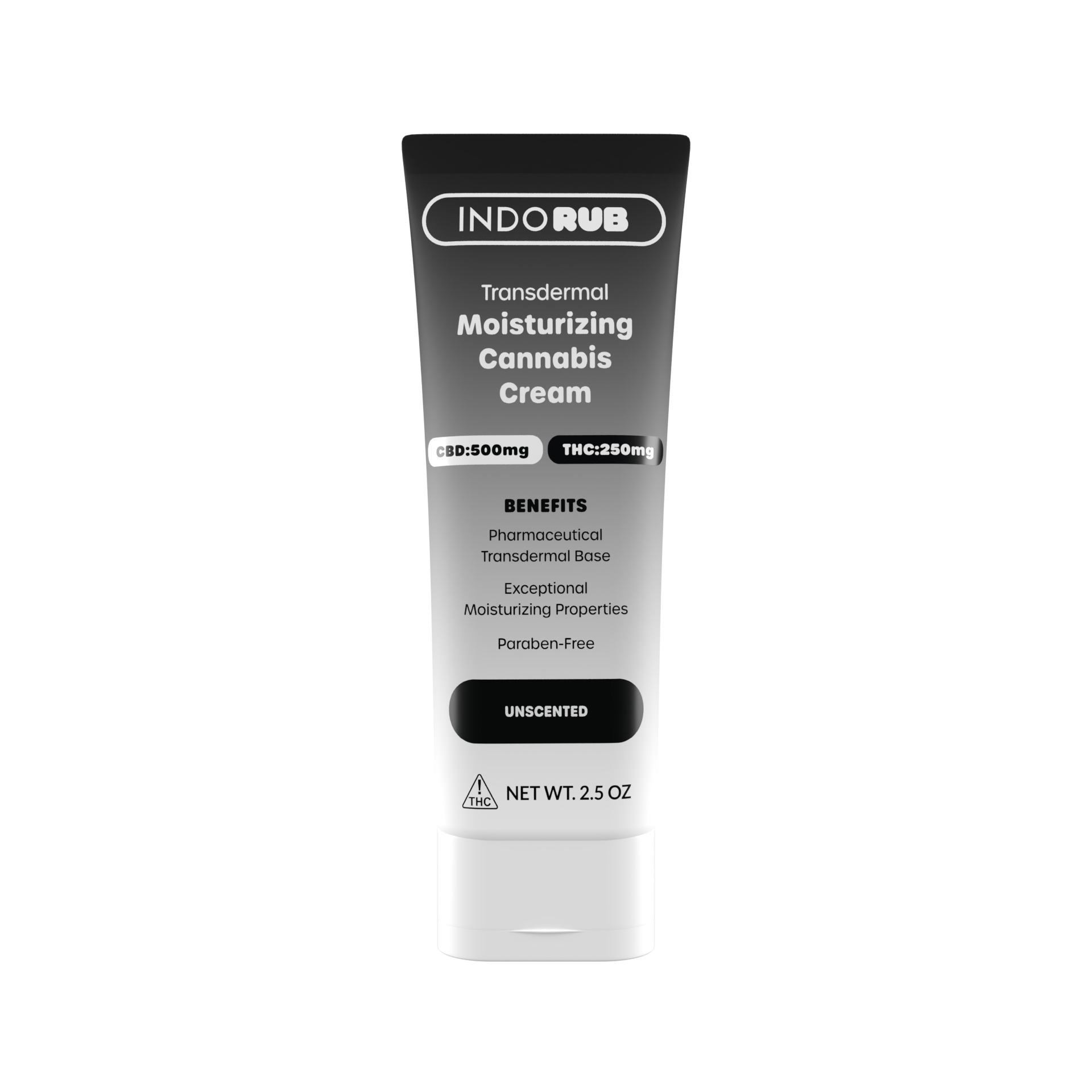 INDORUB Unscented Moisturizing Cannabis Cream 2.5oz Product Image