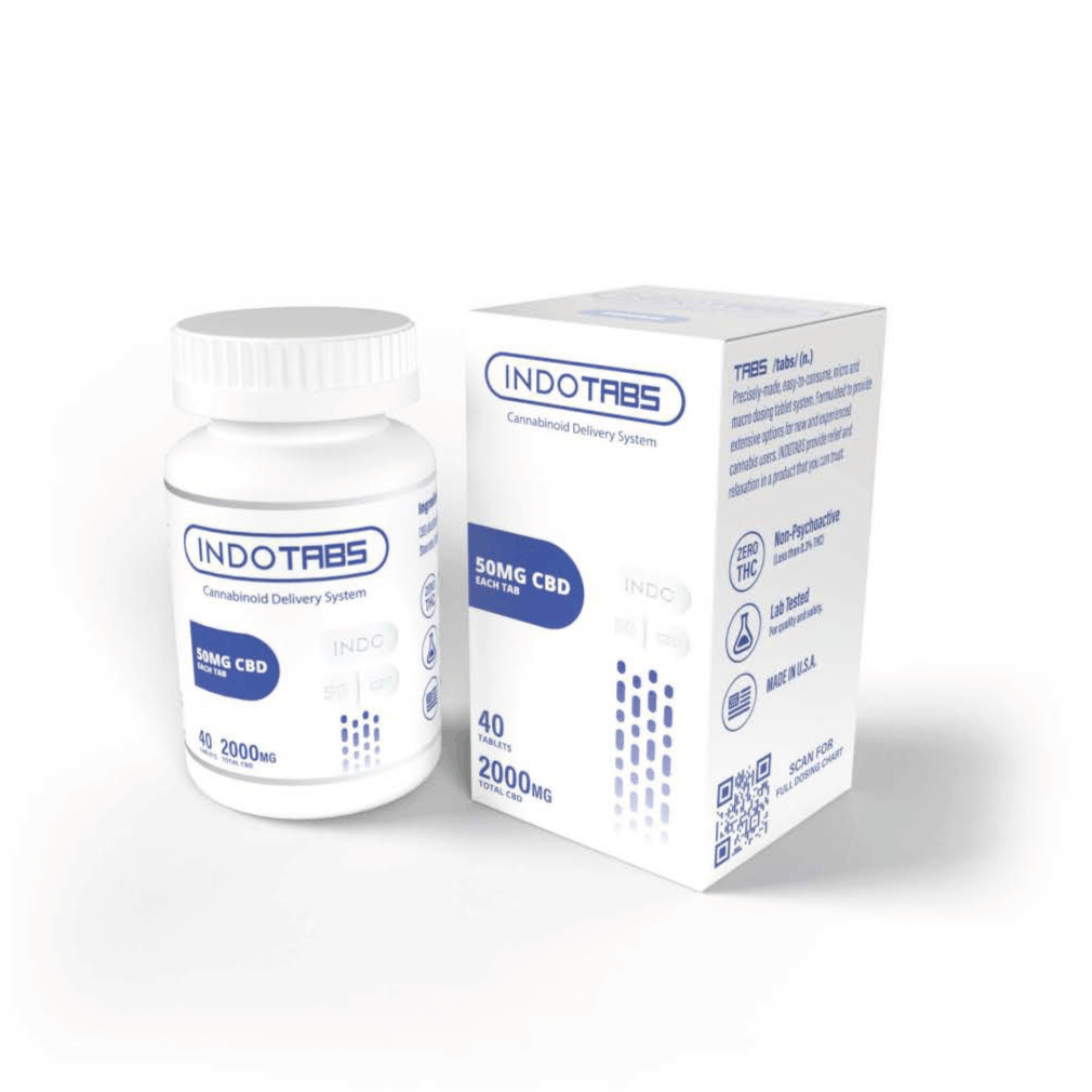 INDOTABS CBD 50mg Tablet 40 Pack Product Image