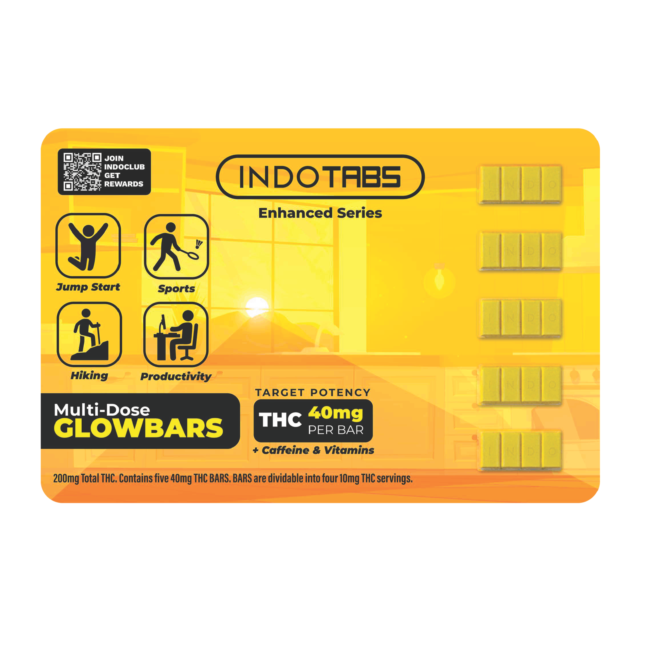 INDOTABS GLOWBARS 40mg Tablet 5 Pack Product Image