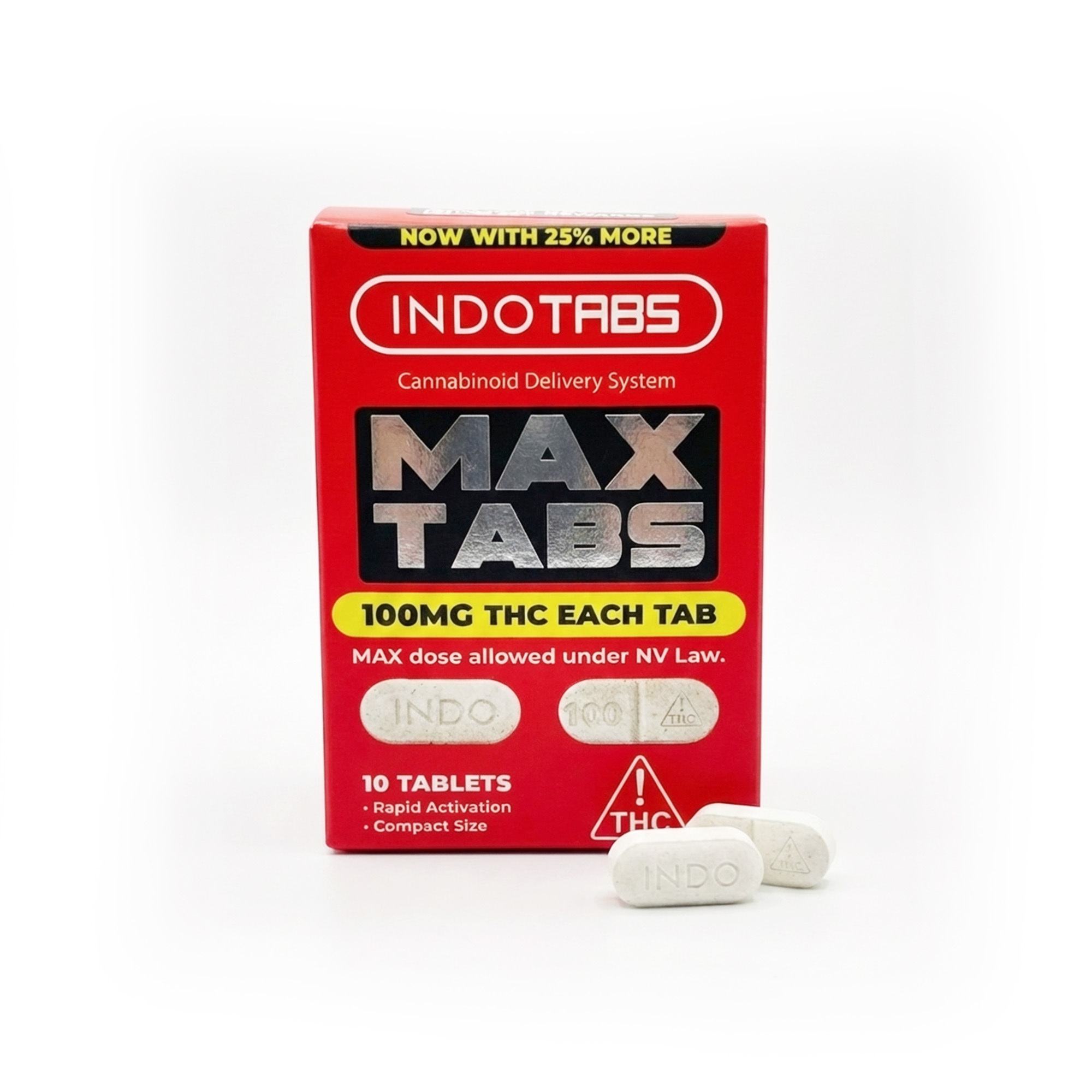 INDOTABS MAXTABS 100mg 10 Pack Product Image