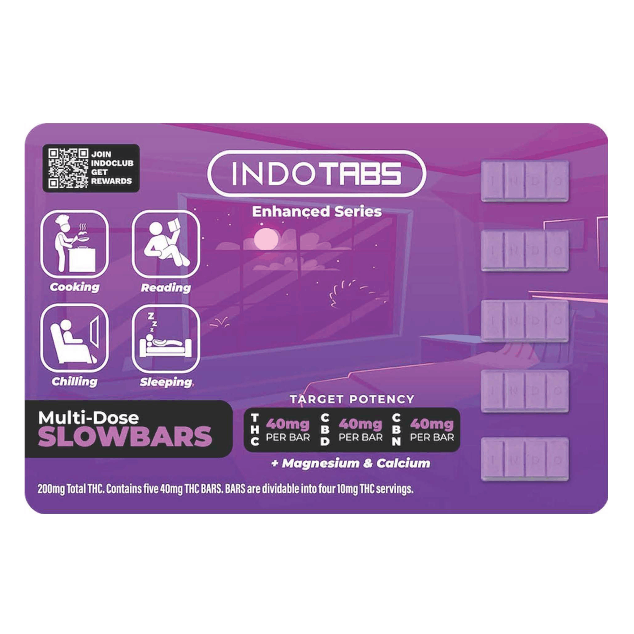 INDOTABS SLOWBARS 1:1:1 40mg 5 Pack Product Image