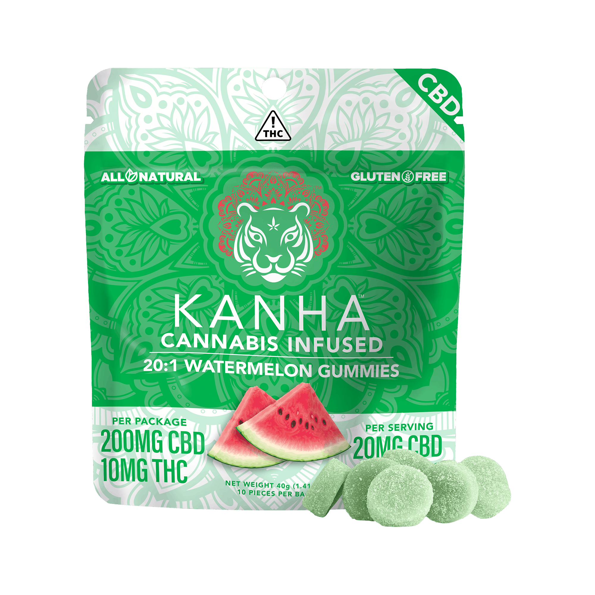 20:1 Watermelon CBD Gummies Product Image