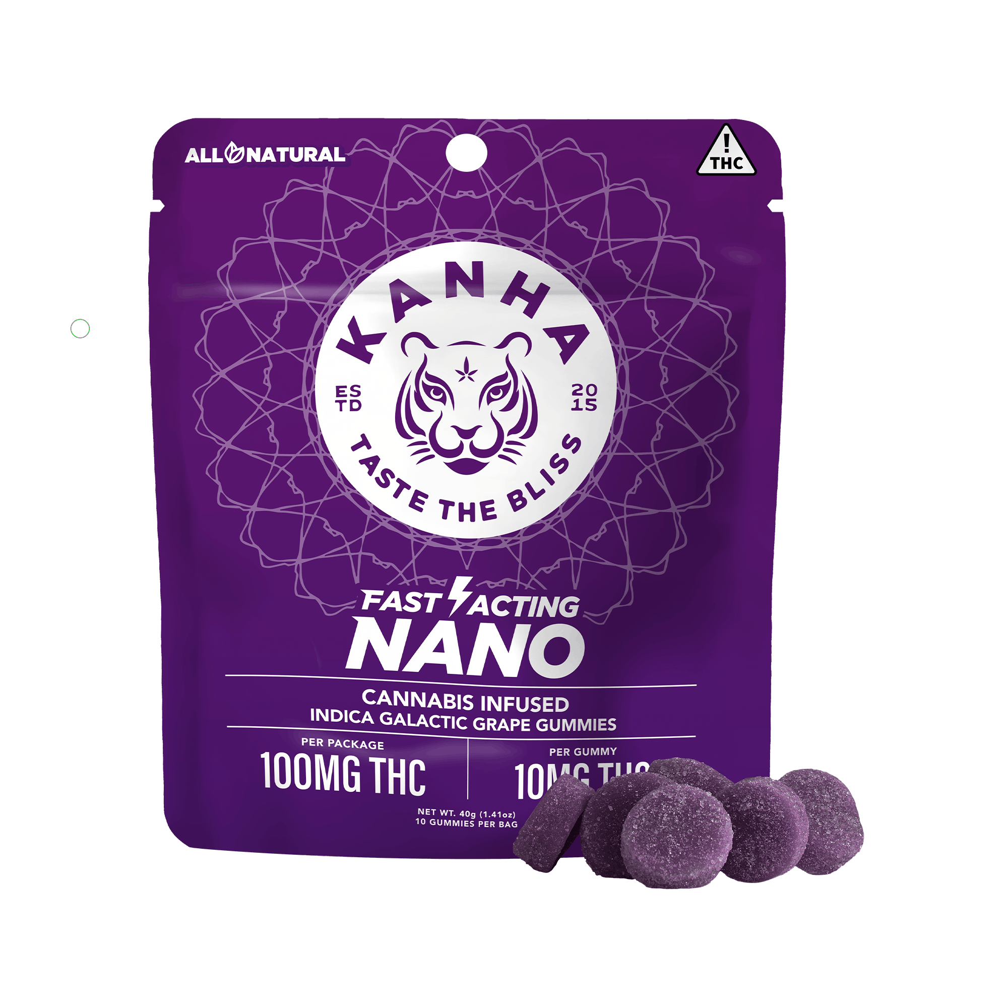 NANO Galactic Grape Indica Gummies Product Image