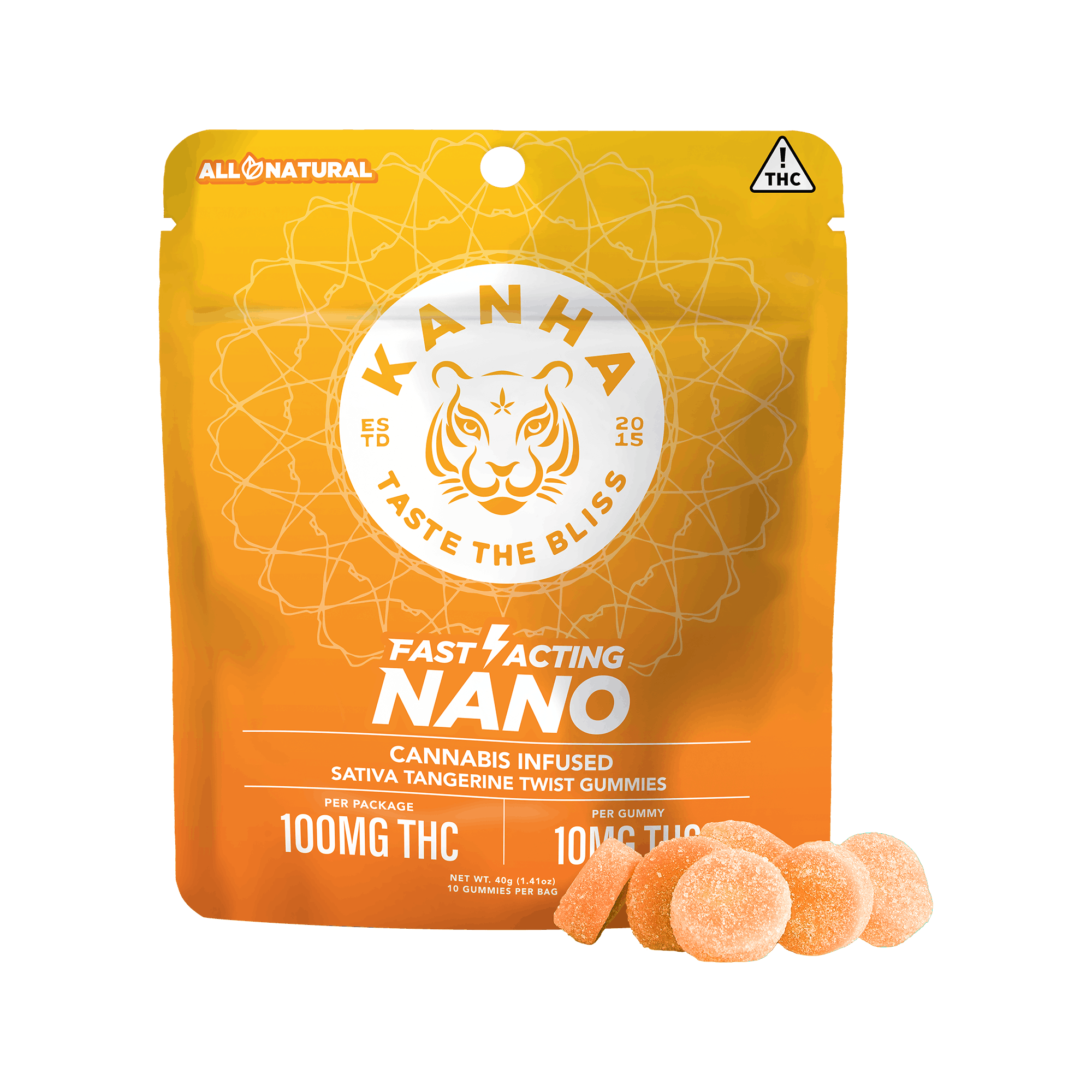 NANO Tangerine Twist Sativa Gummies Product Image