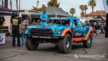 Number 24 Blue and Orange Householder Trick Truck