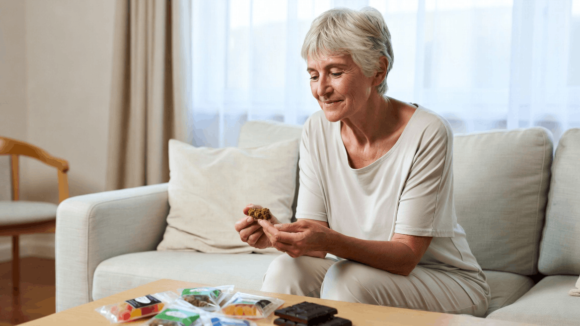 New Study Reveals What Symptoms Older Adults Would Use Edibles For