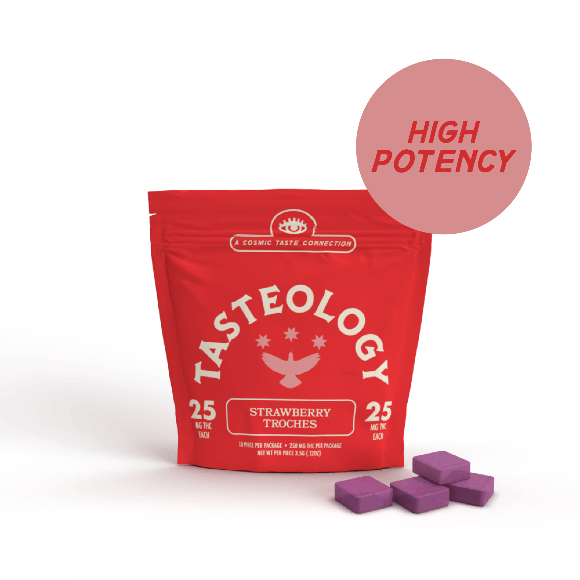 Strawberry Troches 25mg THC Product Image