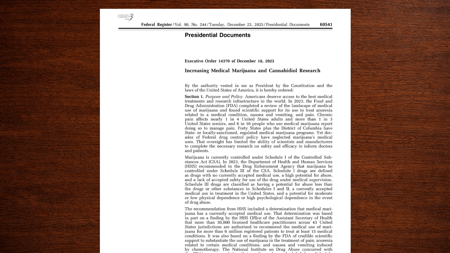 Cannabis Rescheduling: Unlocking New Horizons for Therapeutic Research and Patient Access