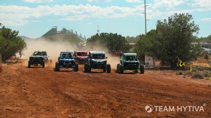 UTV Racers Coming Down Straight