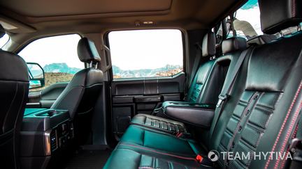 Rear Leather Seats in the Shelby Super Baja