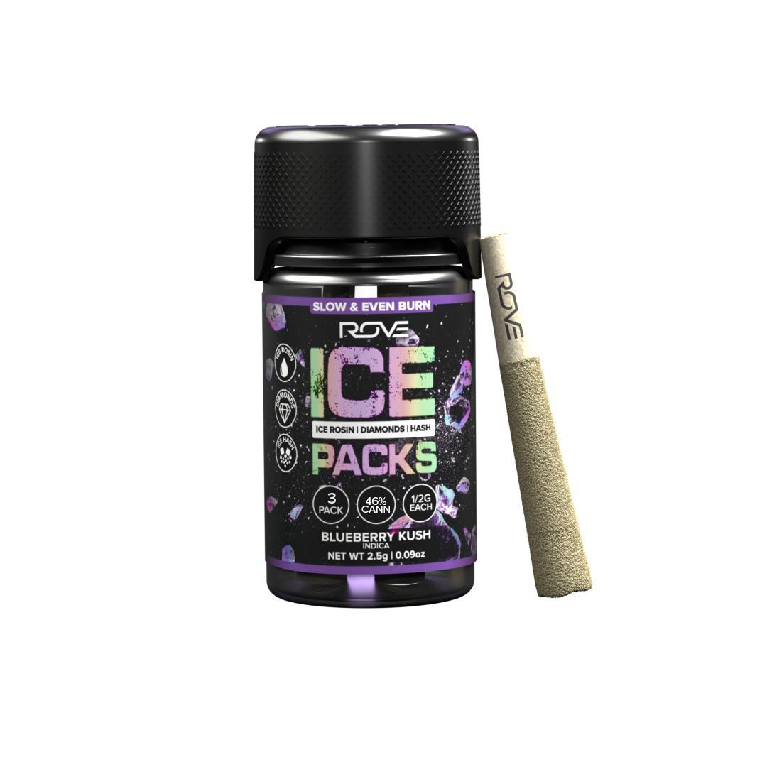 Blueberry Kush Ice Packs Preroll 3pk Product Image