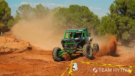 Polaris UTV Going Over Edge Of Track