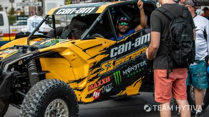 Orange and Black Canam T978 UTV