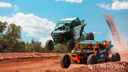 Polaris Racing CanAm Over Jump