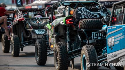 UTV Race Vehicles in Line