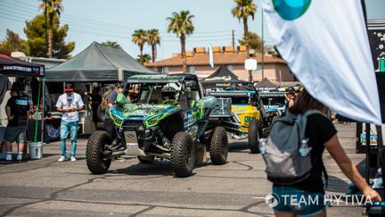 UTV's in Front of Team Hytiva Booth