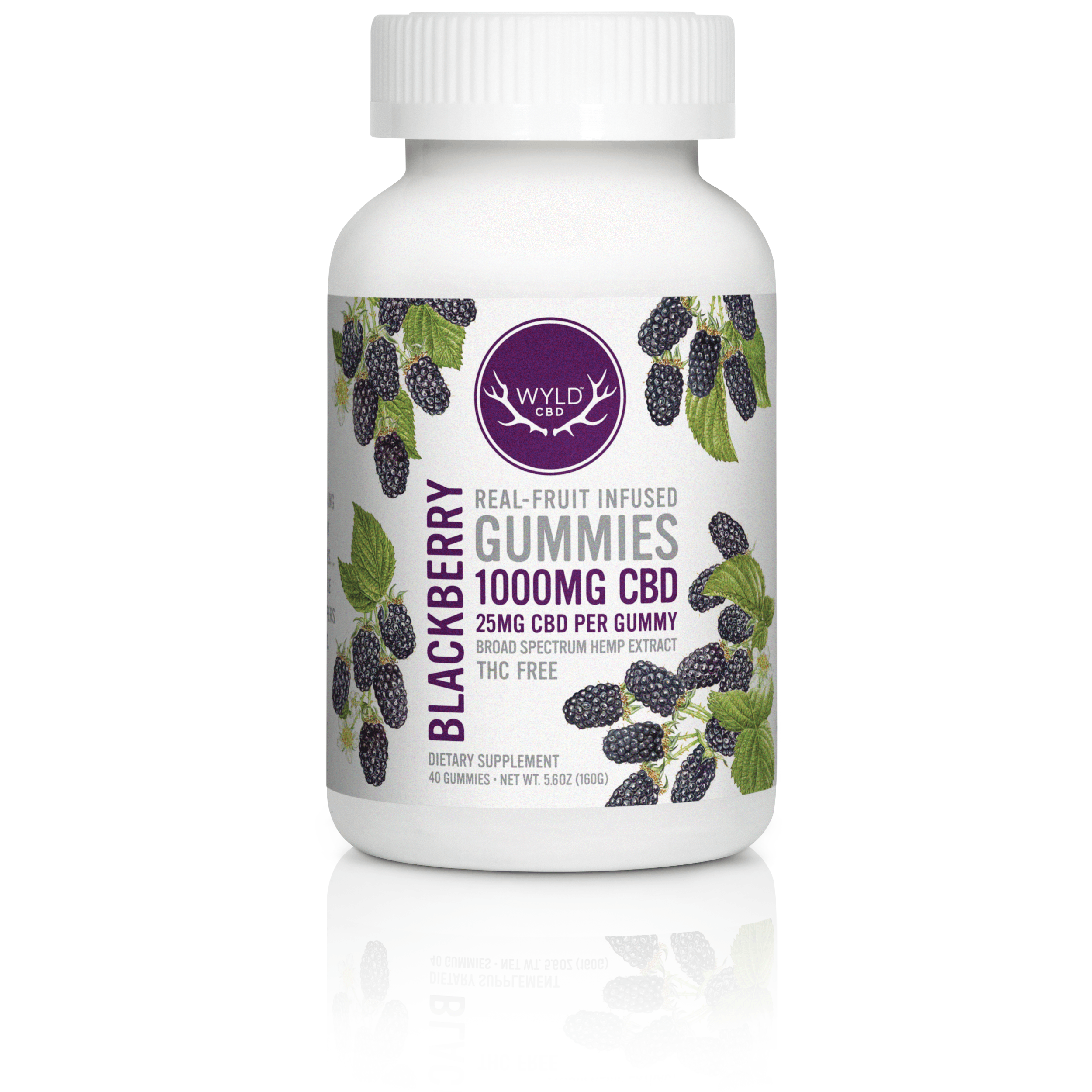CBD Blackberry Gummies 1000mg Product Image