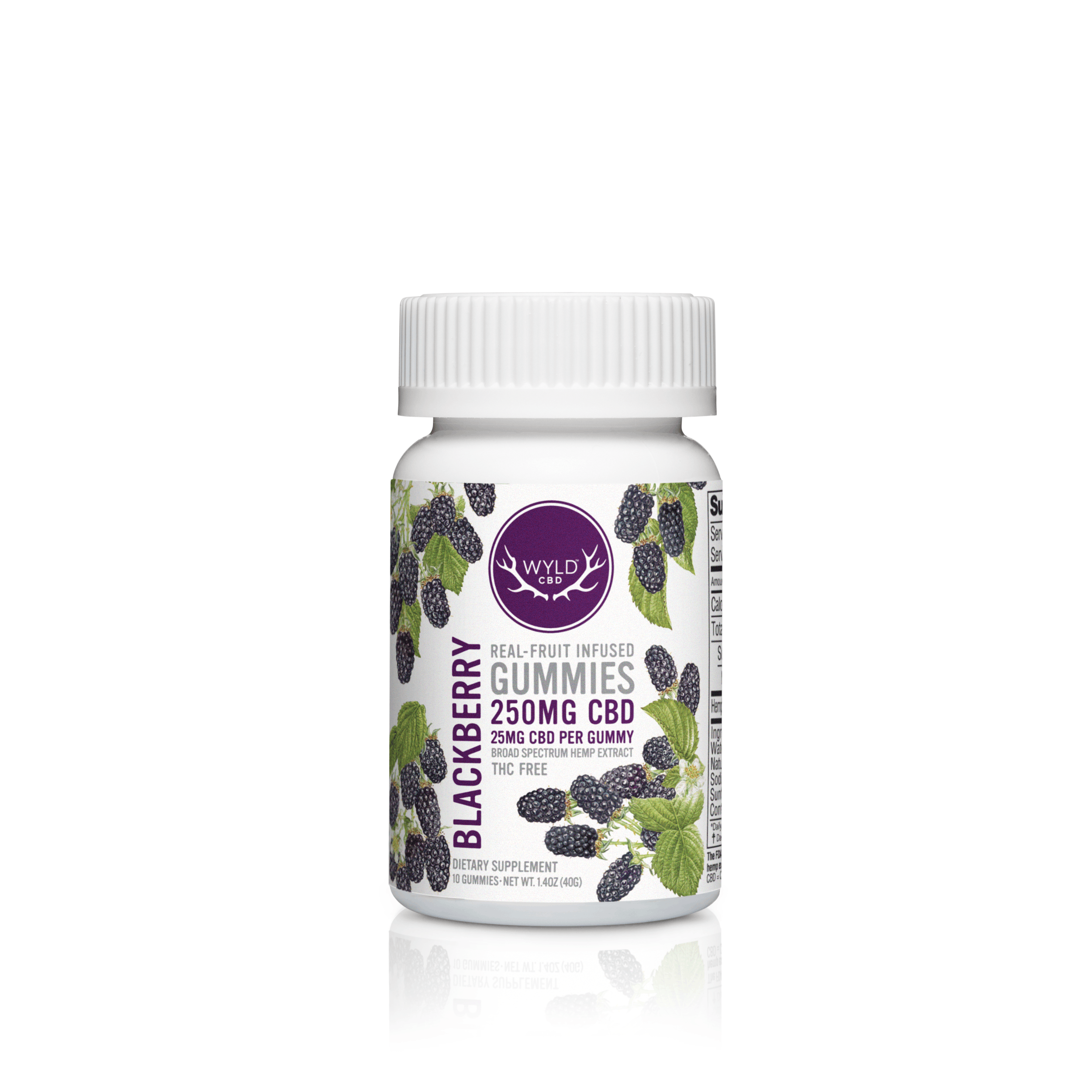 CBD Blackberry Gummies 250mg Product Image