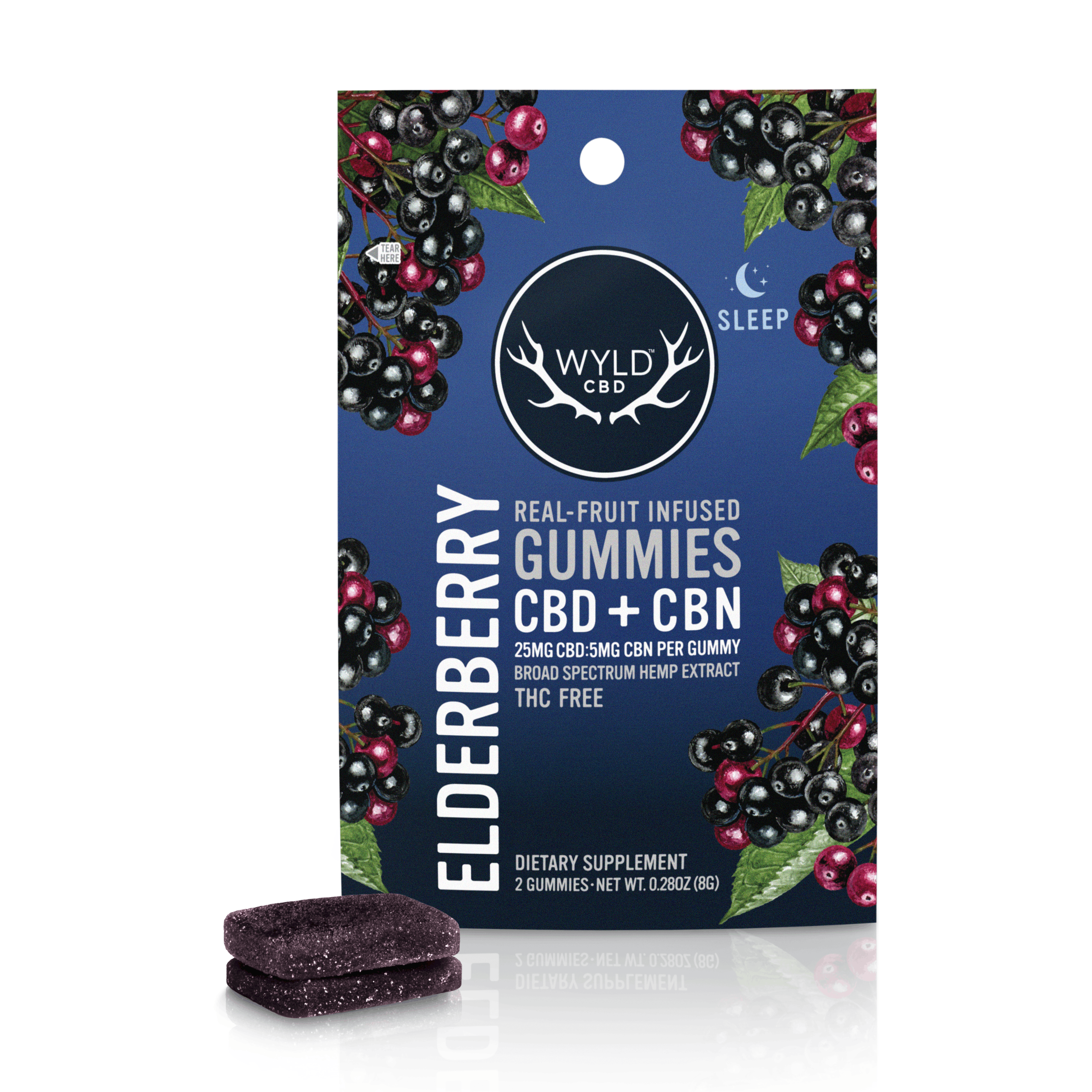 CBD Elderberry 5:1 Gummies 2pc Product Image