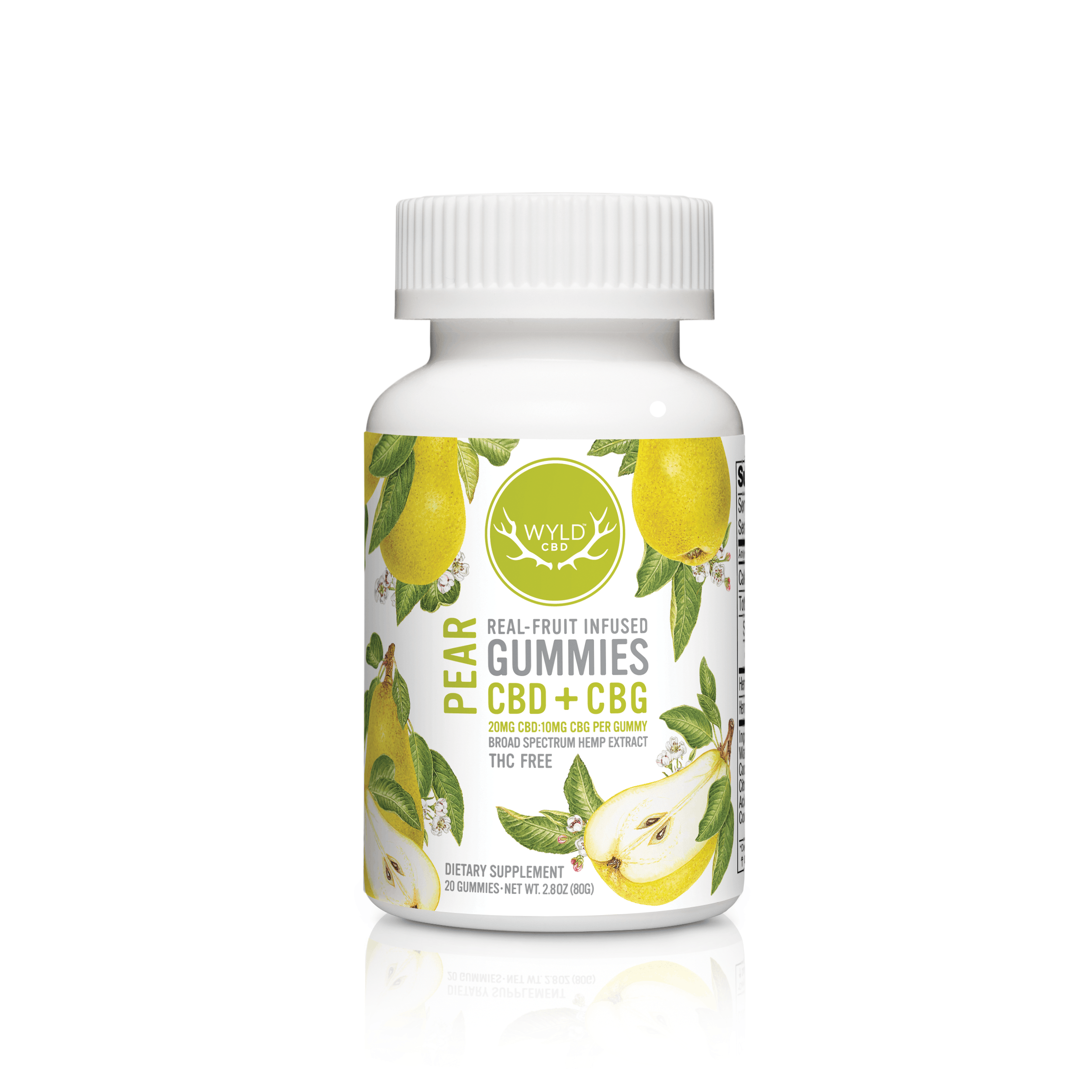 CBD Pear 2:1 Gummies 20pc Product Image