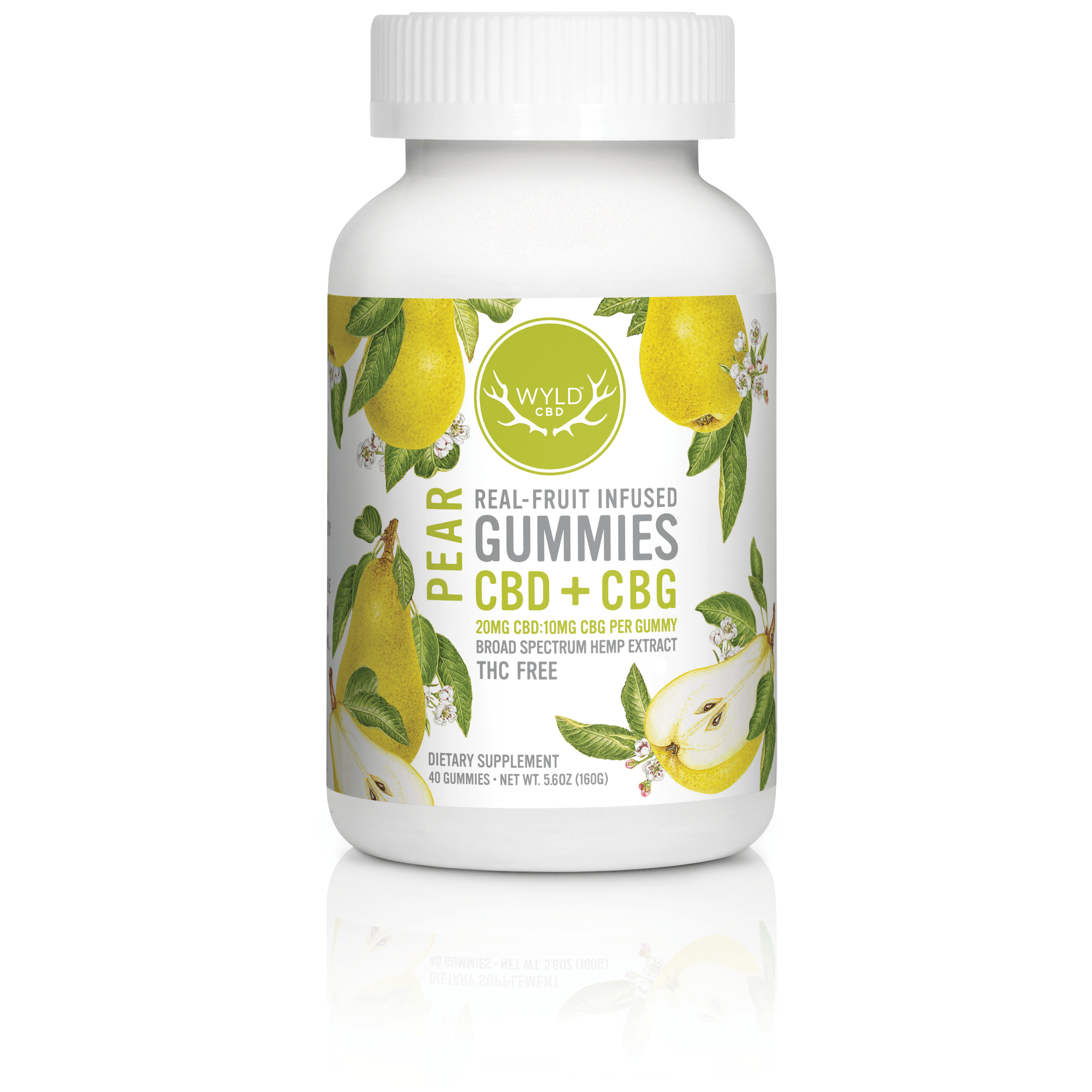 CBD Pear 2:1 Gummies 40pc Product Image