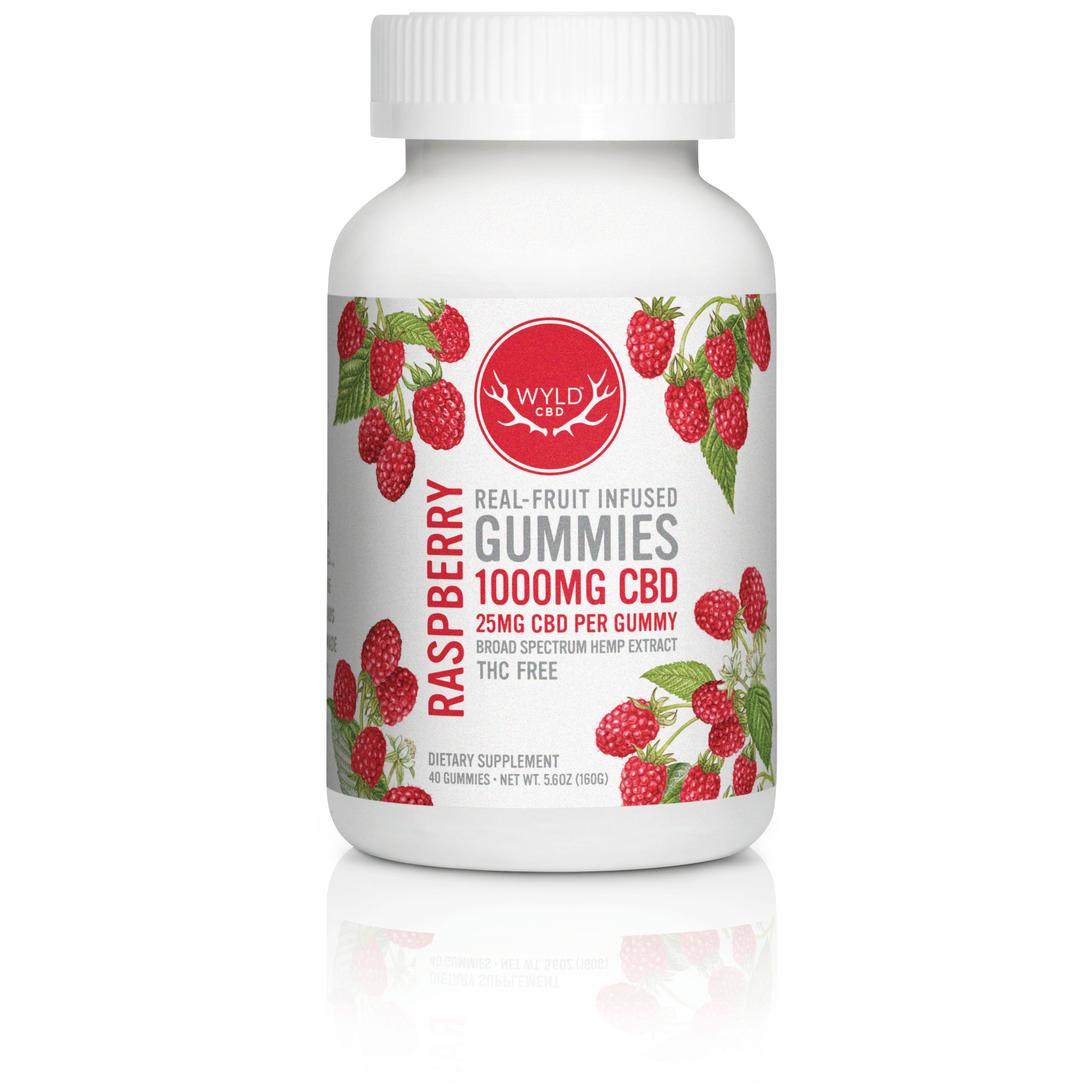CBD Raspberry Gummies 1000mg Product Image