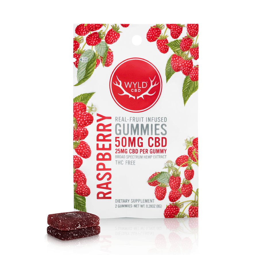 CBD Raspberry Gummies 50mg Product Image
