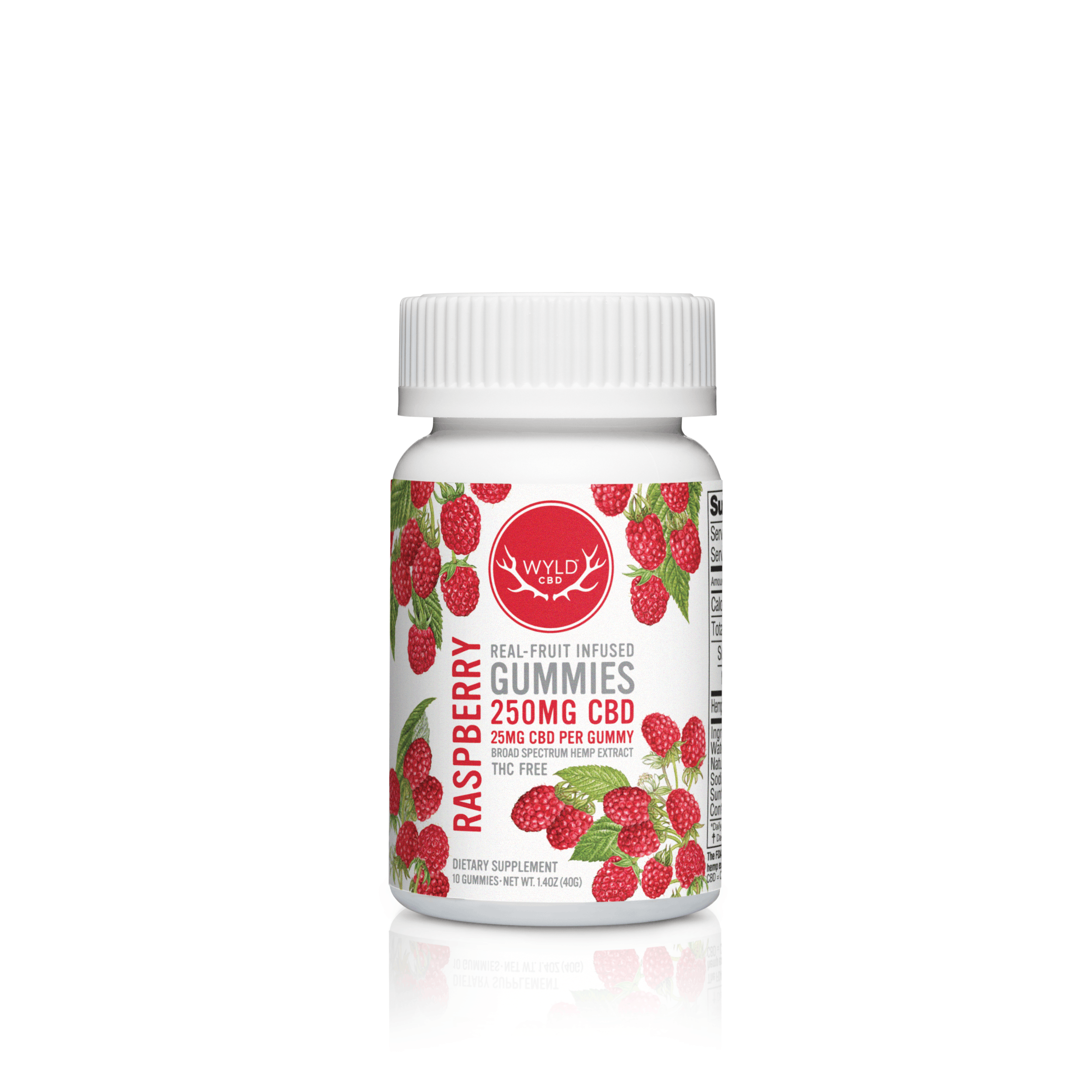 CBD Raspberry Gummies 250mg Product Image