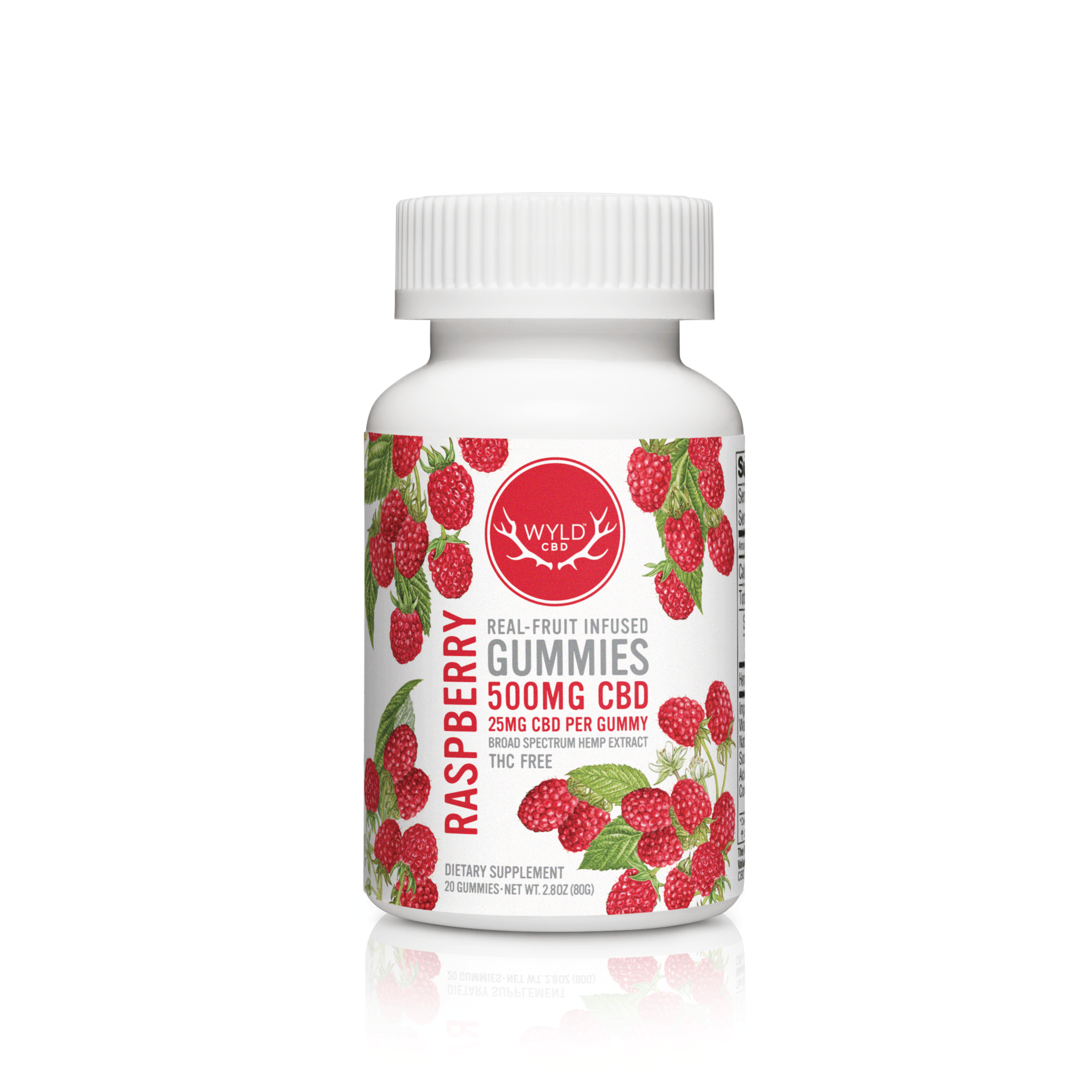 CBD Raspberry Gummies 500mg Product Image