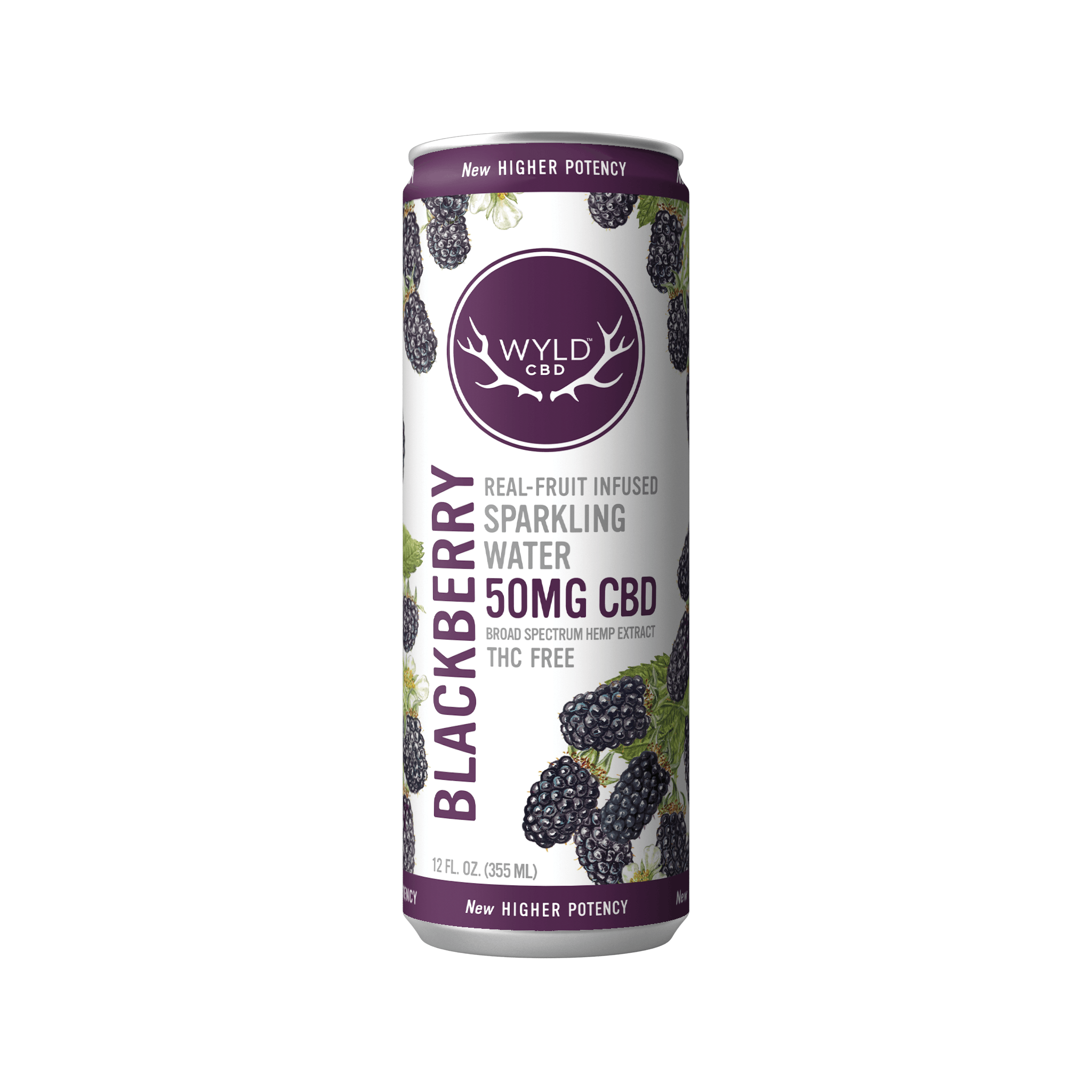 CBD Sparkling Water Blackberry Product Image